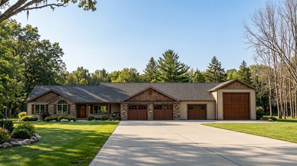 Exterior - Front Elevation 2 for Ranch House Plan #1064-173 - 3 bed, 2.5 bath