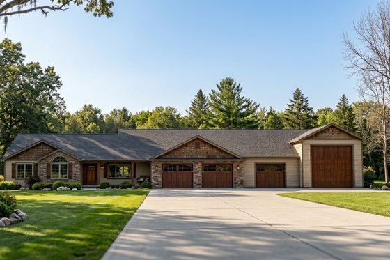 Barndominium Floor Plan with Workshop
