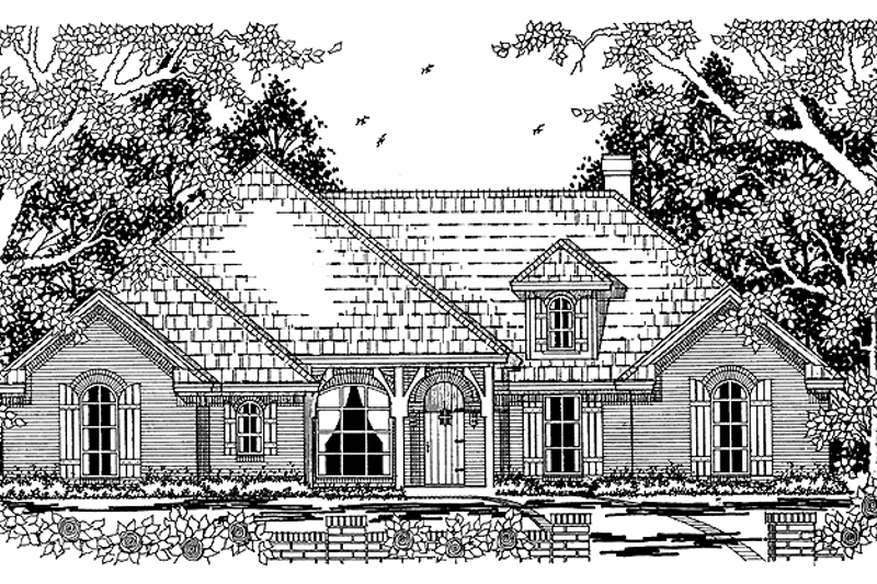 Dream House Plan - Country Exterior - Front Elevation Plan #42-436
