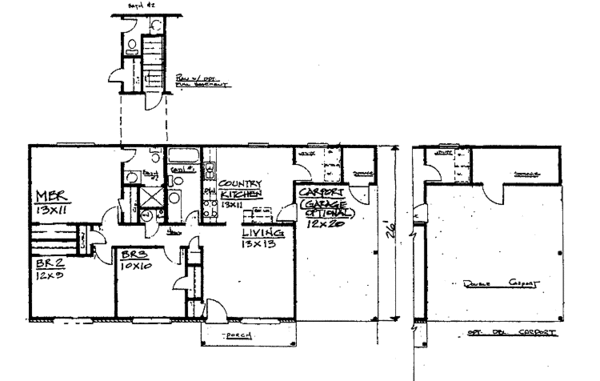 Home Plan - Contemporary Floor Plan - Main Floor Plan #30-246
