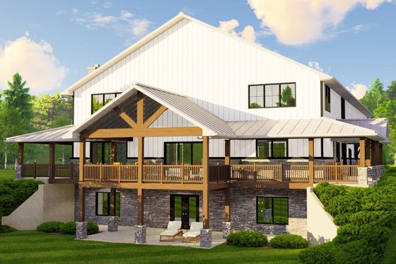 Exterior - Other Elevation 3 for Barndominium House Plan #1064-263 - 3 bed, 2.5 bath