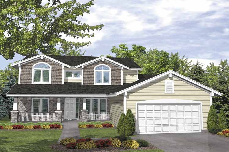 Dream House Plan - Exterior - Front Elevation 3 for Country House Plan #320-836 - 4 bed, 3 bath