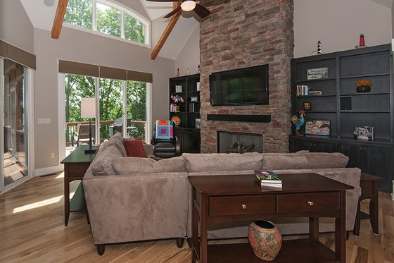 Interior - Family Room for Craftsman House Plan #929-407 - 4 bed, 3.5 bath