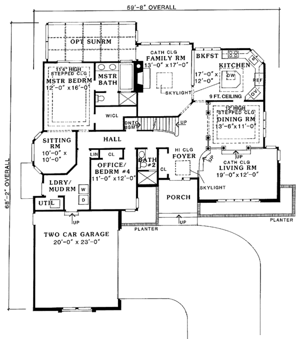 House Design - Floor Plan - Main Floor Plan #456-103