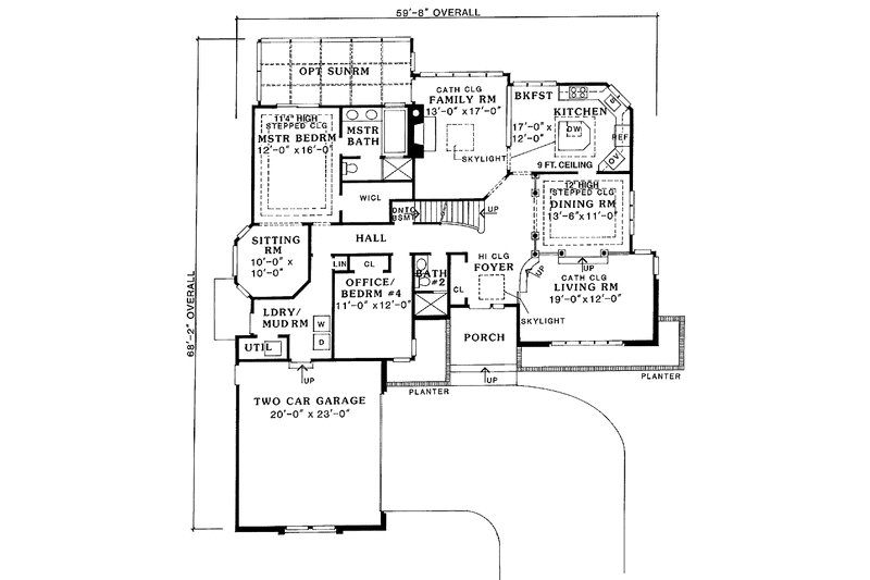 Dream House Plan - Floor Plan - Main Floor House Plan #456-103 - 3 bed, 3 bath