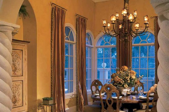 Interior - Dining Room for Mediterranean House Plan #930-34 - 4 bed, 4.5 bath