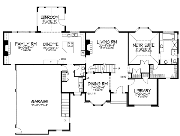 House Plan Design - Traditional Floor Plan - Main Floor Plan #51-780