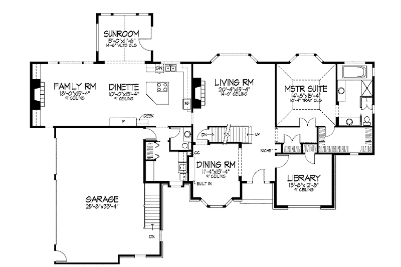 Dream House Plan - Floor Plan - Main Floor for Traditional House Plan #51-780 - 3 bed, 2.5 bath