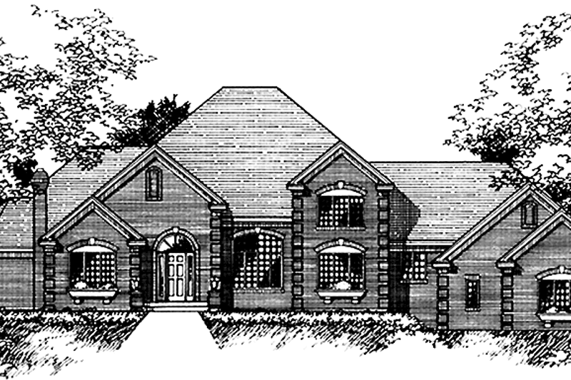 Dream House Plan - Traditional Exterior - Front Elevation Plan #51-786