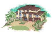 Mediterranean Style House Plan - 4 Beds 3.5 Baths 4230 Sq/Ft Plan #548-30 