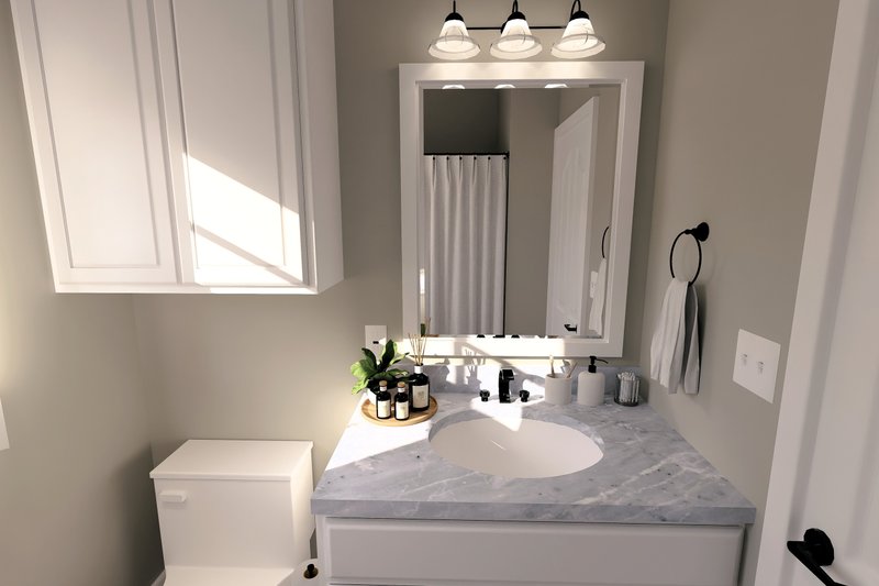 Home Plan - Interior - Master Bathroom for Country House Plan #44-177 - 3 bed, 2 bath