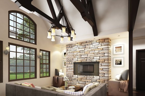 Interior - Family Room for Craftsman House Plan #119-422 - 3 bed, 2.5 bath