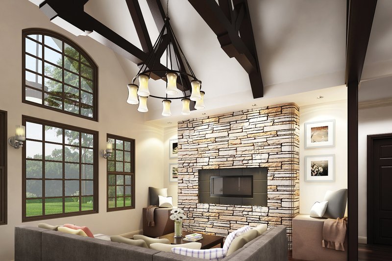 Dream House Plan - Interior - Family Room for Craftsman House Plan #119-422 - 3 bed, 2.5 bath