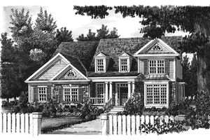 Exterior - Front Elevation 3 for Country House Plan #927-657 - 4 bed, 3.5 bath