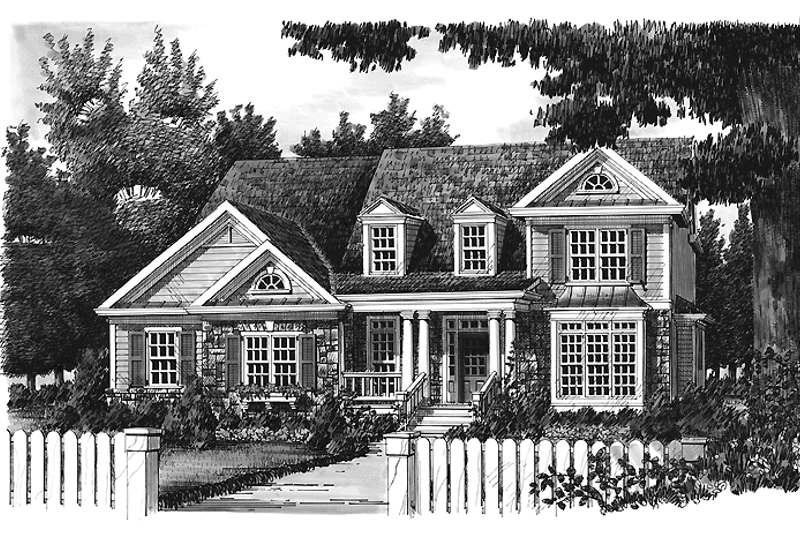 Home Plan - Exterior - Front Elevation 3 for Country House Plan #927-657 - 4 bed, 3.5 bath