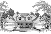 Country Style House Plan - 6 Beds 4 Baths 2986 Sq/Ft Plan #57-633 