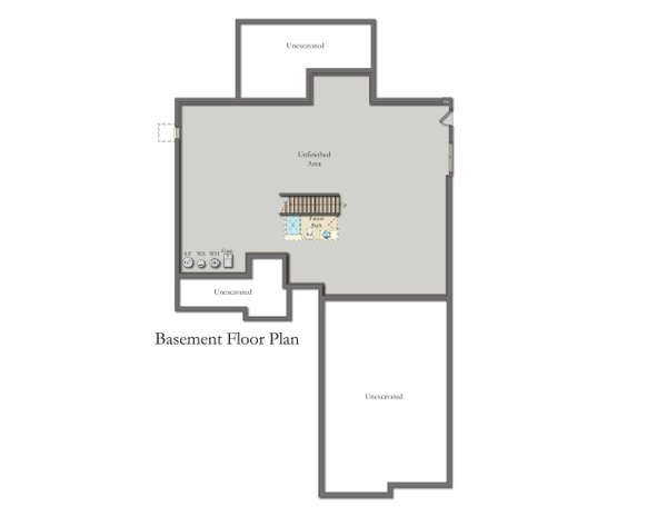 Dream House Plan - Ranch Floor Plan - Lower Floor Plan #1057-36
