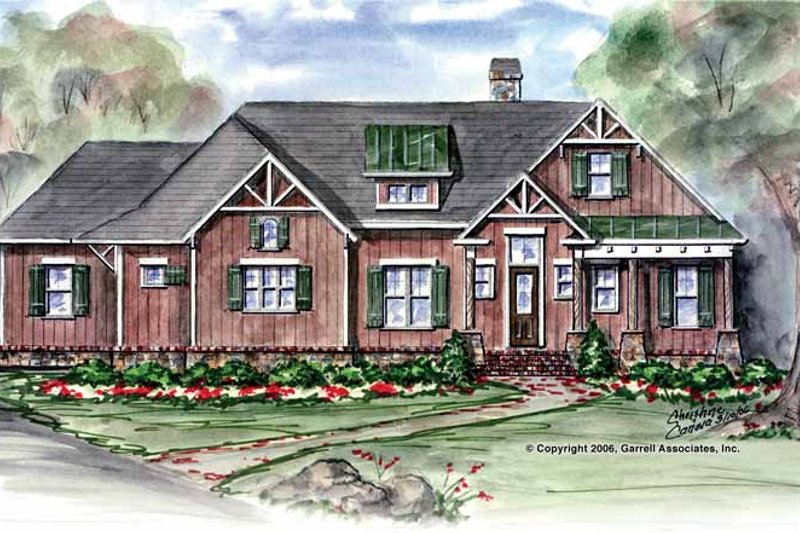 Home Plan - Country Exterior - Front Elevation Plan #54-272