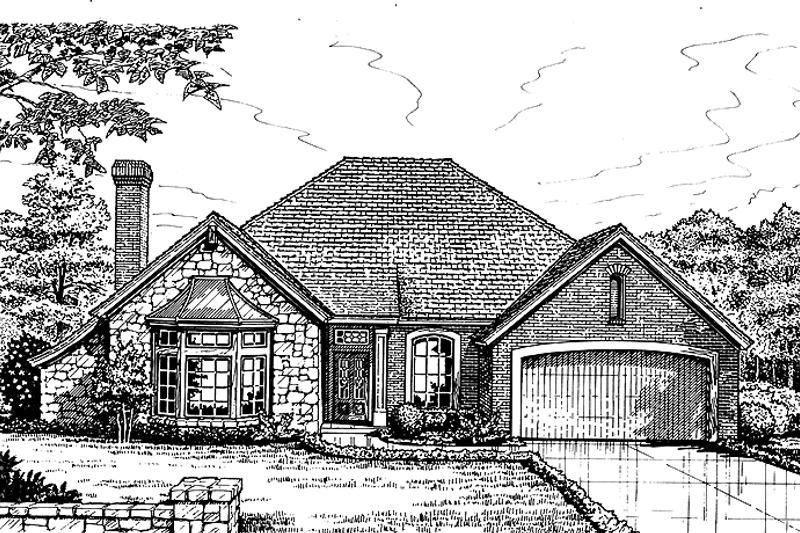 Home Plan - Country Exterior - Front Elevation Plan #310-1123