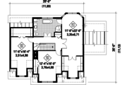 Country Style House Plan - 3 Beds 2 Baths 2249 Sq/Ft Plan #25-4709 