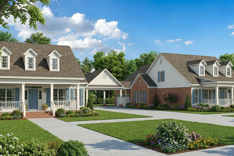 Farmhouse Style House Plan - 3 Beds 2 Baths 3674 Sq/Ft Plan #17-2208 Exterior