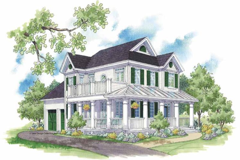 Architectural House Design - Country Exterior - Front Elevation Plan #930-394