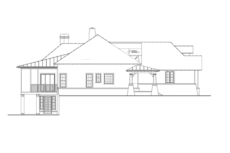 House Blueprint - Exterior - Other Elevation 1 for Craftsman House Plan #54-304 - 3 bed, 2 bath