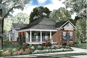 Colonial Exterior - Front Elevation Plan #17-2886