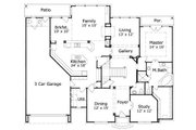 European Style House Plan - 4 Beds 3.5 Baths 3600 Sq/Ft Plan #411-767 