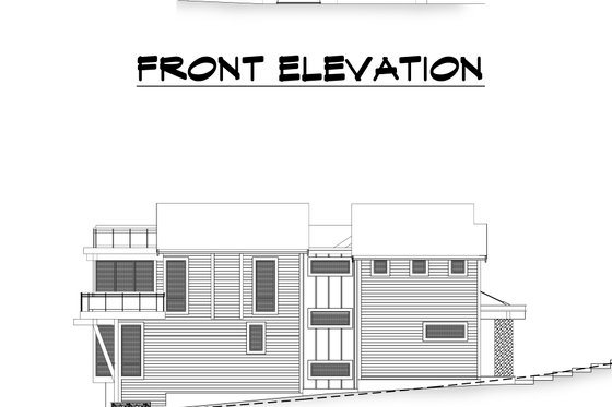 Exterior - Other Elevation 2 for Contemporary House Plan #1066-100 - 5 bed, 4 bath
