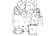 Mediterranean Style House Plan - 4 Beds 3.5 Baths 4163 Sq/Ft Plan #930-336 