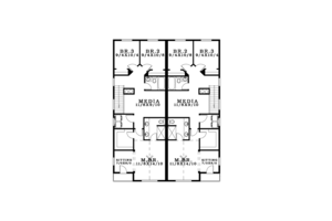 Floor Plan - Upper Floor for Craftsman House Plan #943-38 - 6 bed, 4 bath