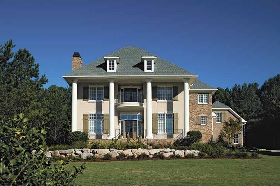 Exterior - Front Elevation 3 for Colonial House Plan #930-220 - 4 bed, 2.5 bath