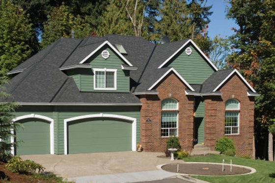 Exterior - Front Elevation for European House Plan #48-337 - 3 bed, 2.5 bath