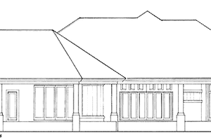 Exterior - Rear Elevation 1 for Mediterranean House Plan #930-312 - 3 bed, 4.5 bath