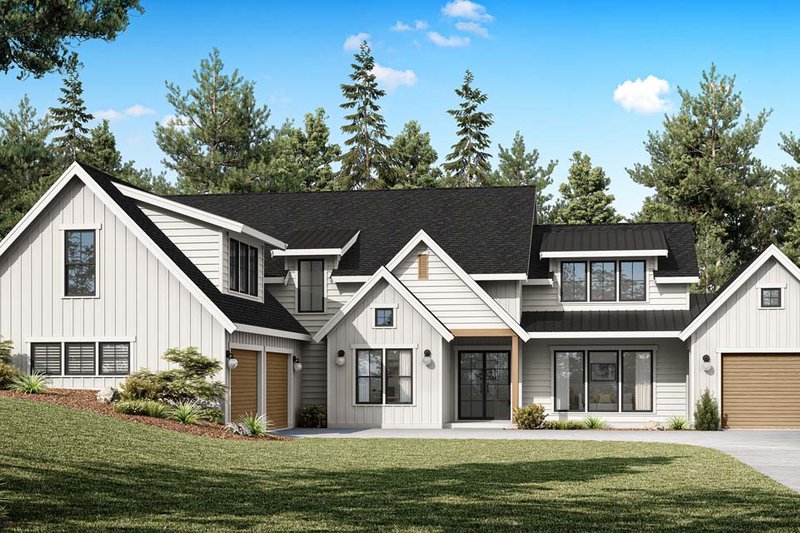Farmhouse Style House Plan - 4 Beds 3.5 Baths 3192 Sq/Ft Plan #1070-234