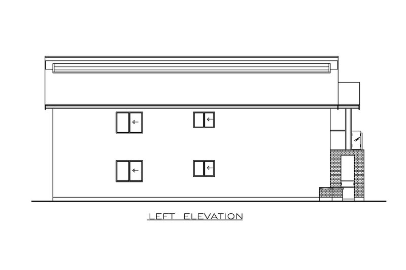 Architectural House Design - Exterior - Other Elevation for Contemporary House Plan #1100-181 - 8 bed, 4 bath