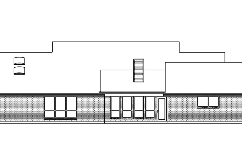 Home Plan - Exterior - Rear Elevation for Traditional House Plan #84-704 - 3 bed, 2.5 bath