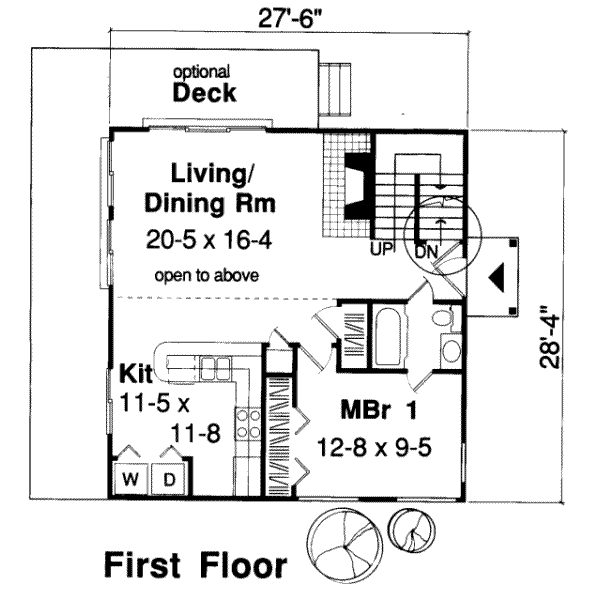 Cabin Floor Plan - Main Floor Plan #312-430