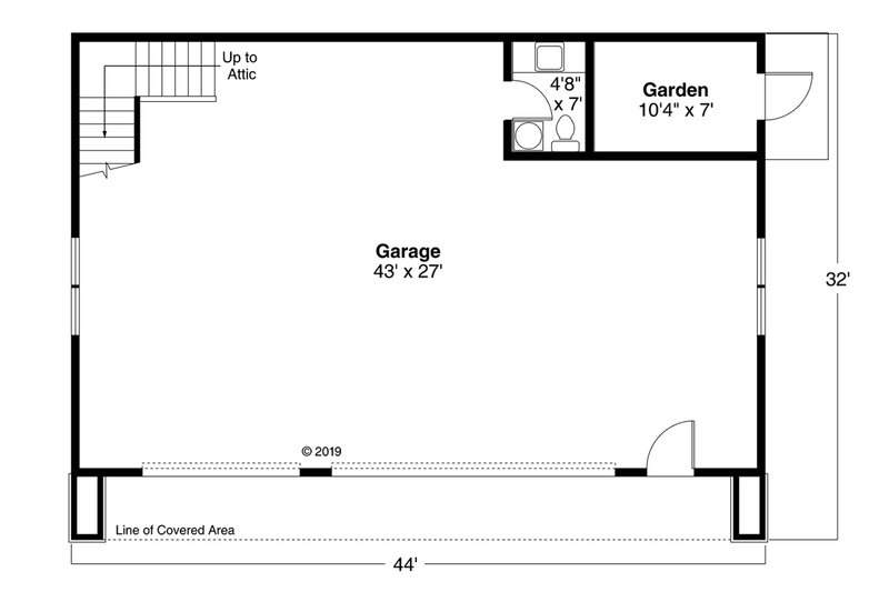Home Plan - Floor Plan - Main Floor for Traditional House Plan #124-1225, 0.5 bath