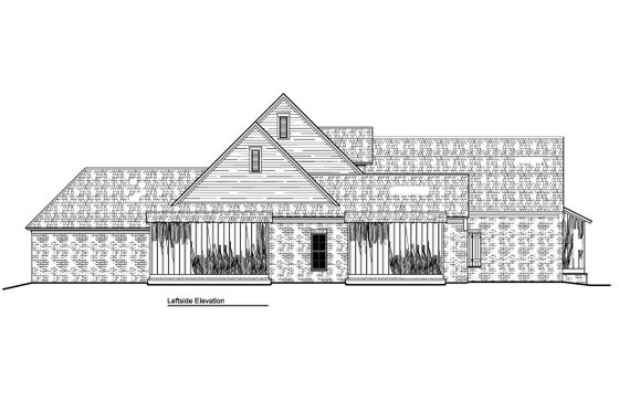 Exterior - Other Elevation for Farmhouse House Plan #1081-34 - 4 bed, 4.5 bath