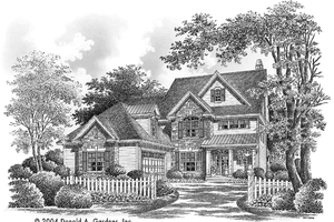 Country Exterior - Front Elevation Plan #929-611