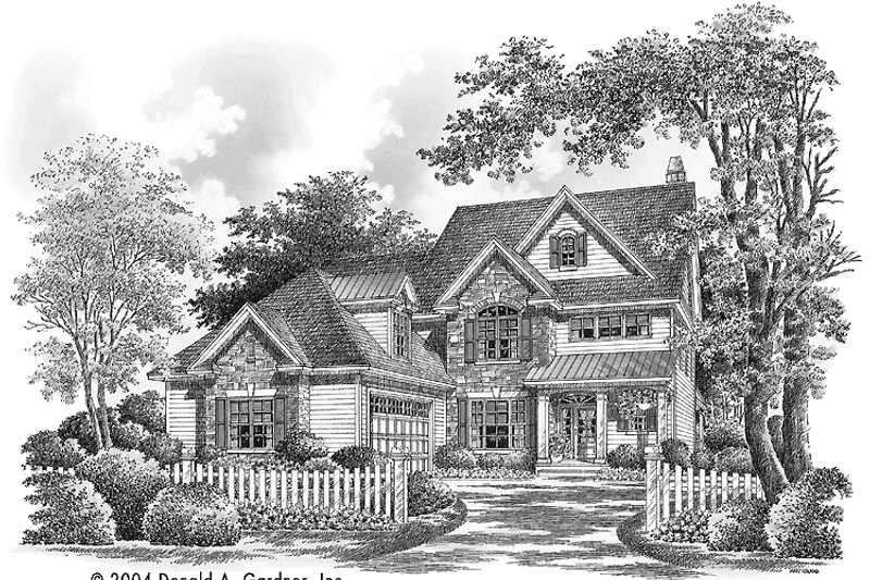 Dream House Plan - Country Exterior - Front Elevation Plan #929-611