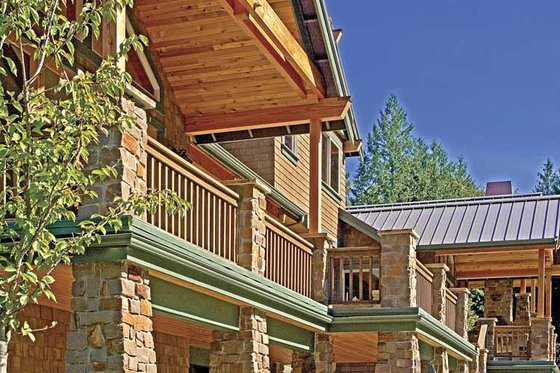 Exterior - Rear Elevation 2 for Contemporary House Plan #951-2 - 4 bed, 4 bath