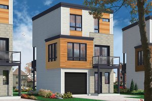 Exterior - Front Elevation Architectural House Design - Contemporary Exterior - Front Elevation Plan #23-2600