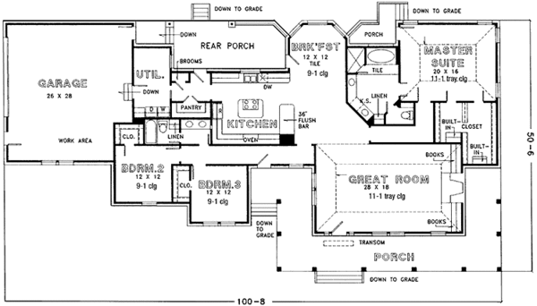 Home Plan - Country Floor Plan - Main Floor Plan #974-28
