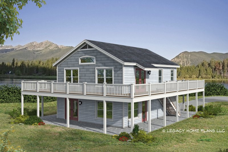 Country Style House Plan - 2 Beds 2 Baths 1535 Sq/Ft Plan #932-640