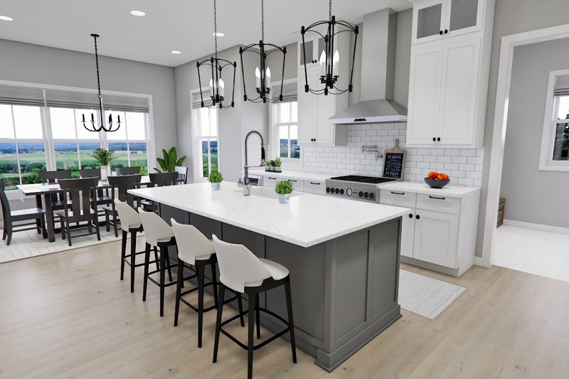 House Blueprint - Interior - Kitchen for Farmhouse House Plan #51-1274 - 4 bed, 3.5 bath