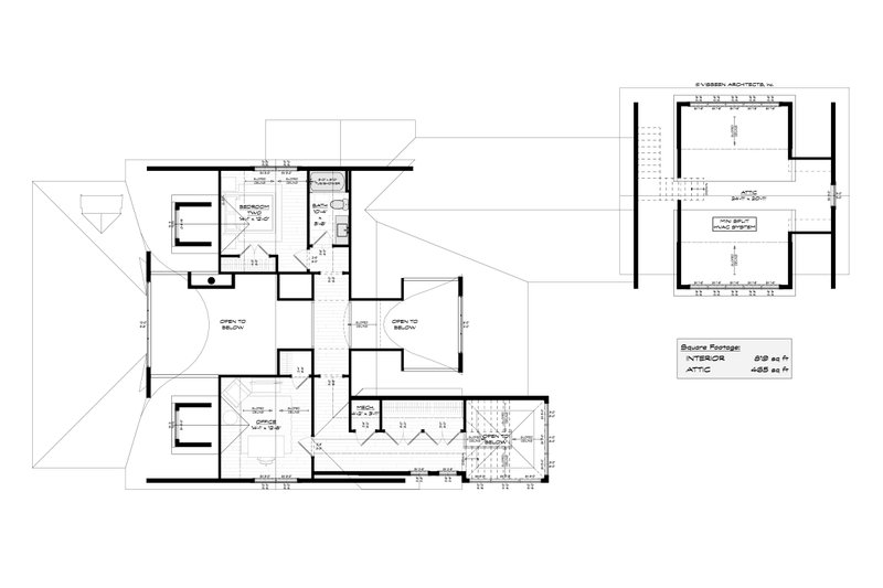 House Blueprint - Floor Plan - Upper Floor for Farmhouse House Plan #928-453 - 3 bed, 3 bath