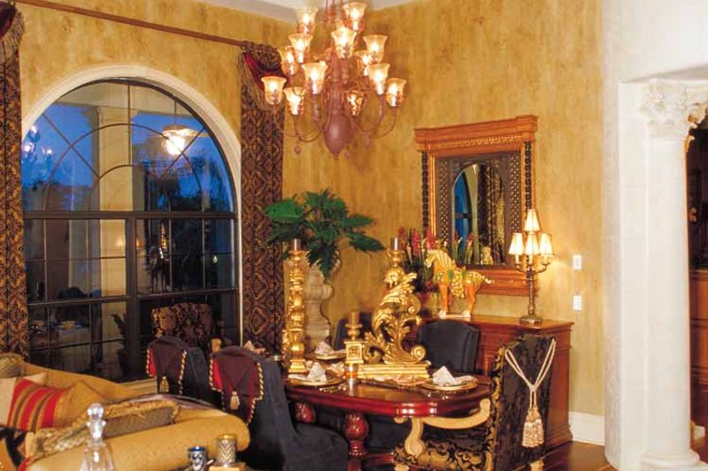 House Blueprint - Interior - Dining Room for Mediterranean House Plan #417-527 - 5 bed, 6.5 bath